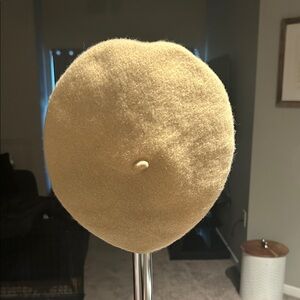 Tan 100% Wool Beret